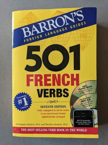 Photo of free French Language Guide - 501 verbs (Hook RG27) #1