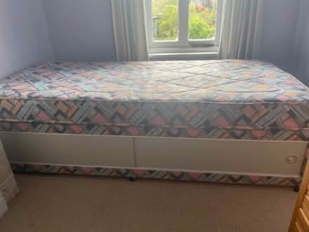 Photo of free Single divan bed with mattress (Woolley Green BA15) #1