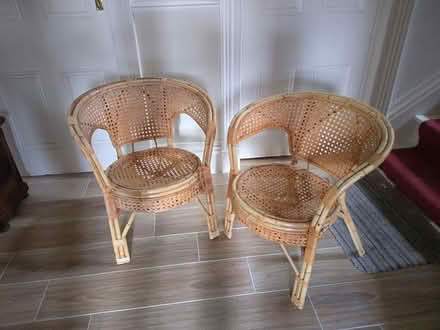 Photo of free Two wicker chairs (Nooklands PR2) #1