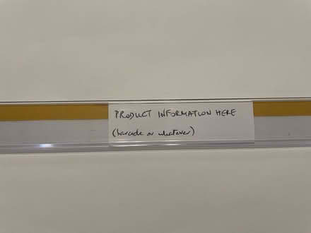 Photo of free Data strips for shelf display (Surrey Hills) #2