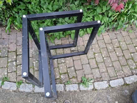 Photo of free Set of 2 table legs black (KT6 Surbiton) #1