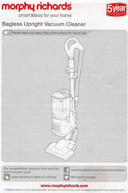 Photo of free Vacuum cleaner, upright bagless (Walderslade ME5) #3