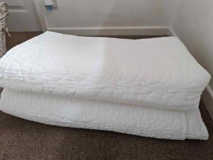 Photo of free IKEA large white throws (Lanchester DH7) #1