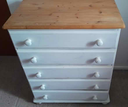 Photo of free 5 drawer chest or drawers (Tamworth, Staffordshire.) #1
