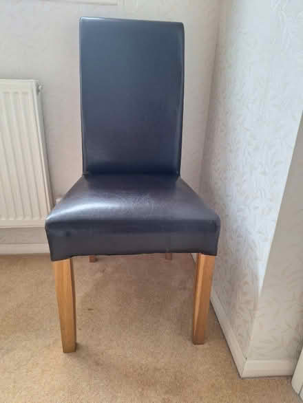 Photo of free Fauxleather dining or formal chair. (Sharpthorne RH19) #1