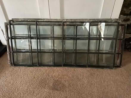 Photo of free 4 leaded light glass panels (Kelynack TR19) #1