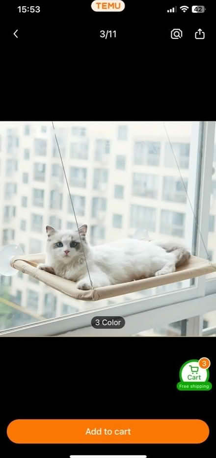 Photo of free Cat window bed (SL2 slough) #1