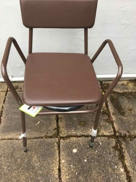 Photo of free commode standard commode, brown height adjustable (Motherby CA11) #1
