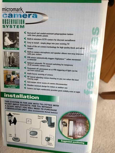 Photo of free outside lamp with camera (North Hinksey OX2) #1