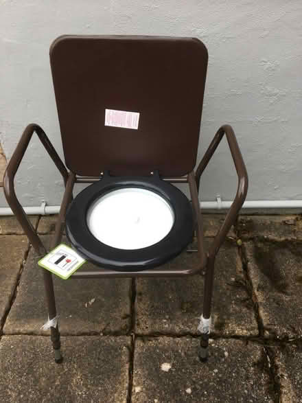 Photo of free commode standard commode, brown height adjustable (Motherby CA11) #2