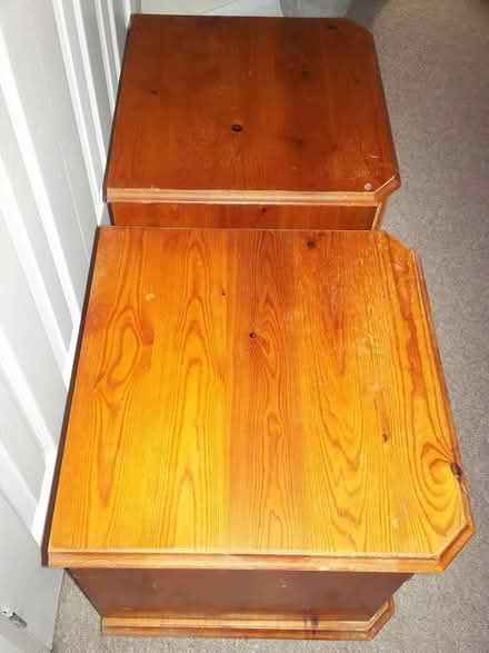Photo of free Pair of Pine Bedside Cabinets (DE12) #3