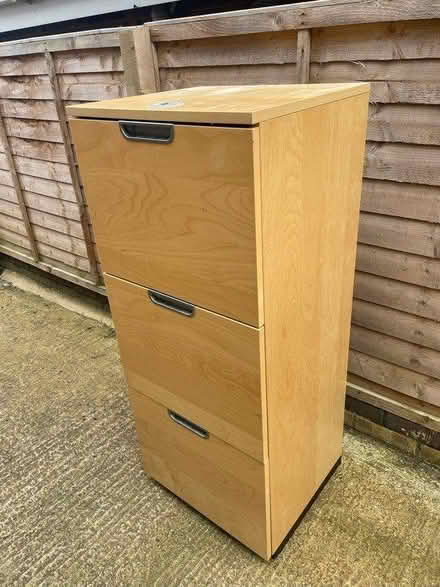 Photo of free Wooden pine effect filing cabinet (OX16 Cherwell heights) #2