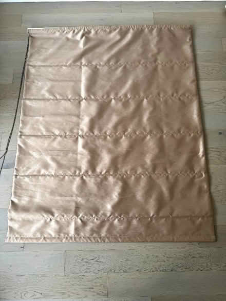 Photo of free Two brown/gold roman blinds (Chelsea SW3) #3