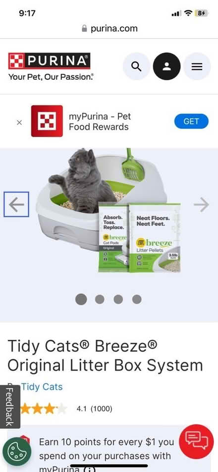Photo of free Tidy cat Breeze original litter box (Clarendon area) #2