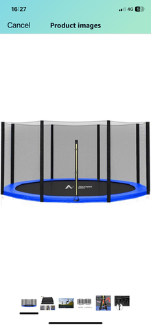 Photo of free Trampoline safety net 10ft 6 pole (Twickenham TW1) #3