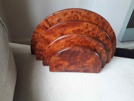 Photo of free Burr walnut letter rack (Starbeck HG1) #1