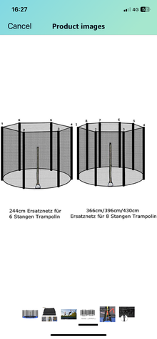 Photo of free Trampoline safety net 10ft 6 pole (Twickenham TW1) #1