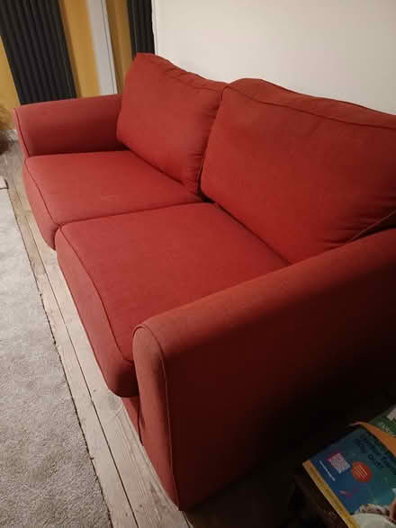 Photo of free Red fabric sofa (Loxley, S6) #4