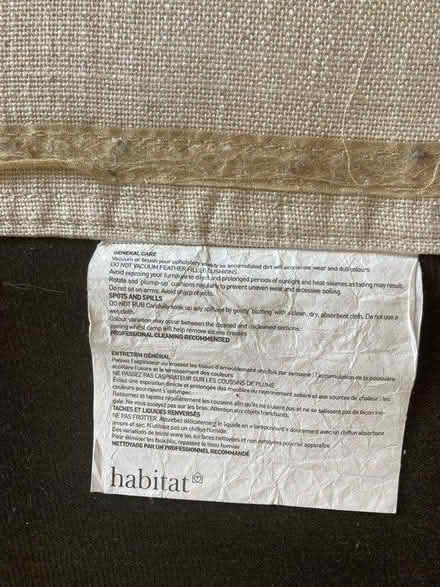 Photo of free Small Sofa from Habitat (Westbourne Park W11) #2