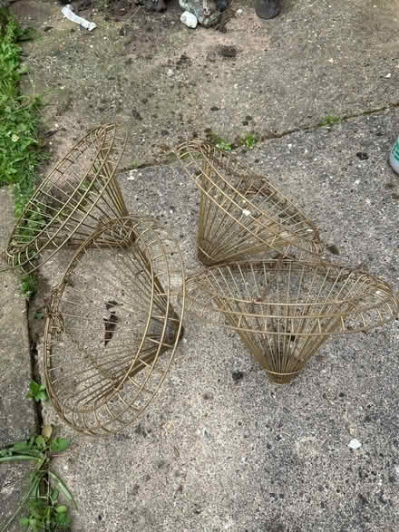 Photo of free 4 conical metal planters (Charminster) #1