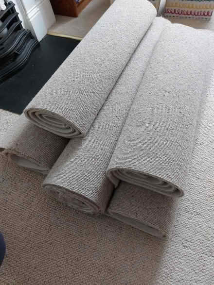 Photo of free Carpet offcuts, new. Wool, granola colour. (Nailsworth GL6) #1