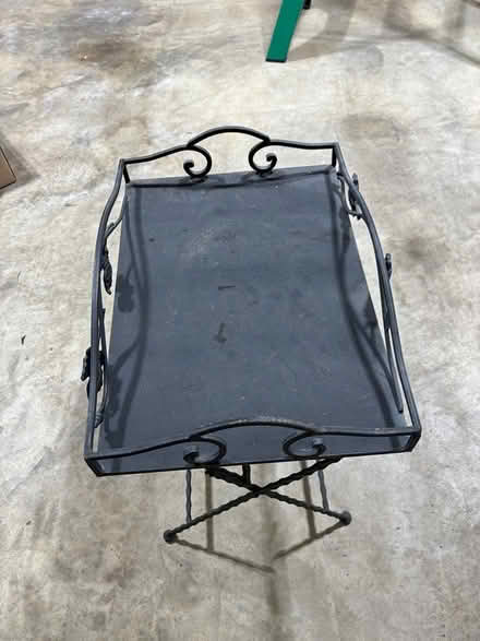 Photo of free Metal Collapsing Side Table (Newtown Square,PA) #1