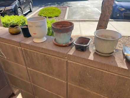 Photo of free Various ceramic & clay plant pots (Gilbert) #1