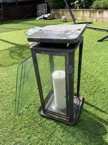 Photo of free outside candle holder with candle (Furzedown Tooting) #1