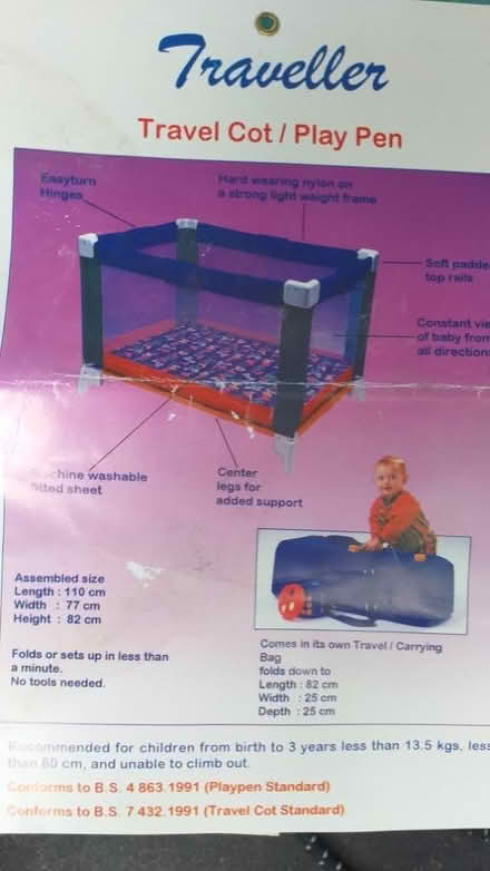Photo of free Travel cot (Ainthorpe YO21) #1