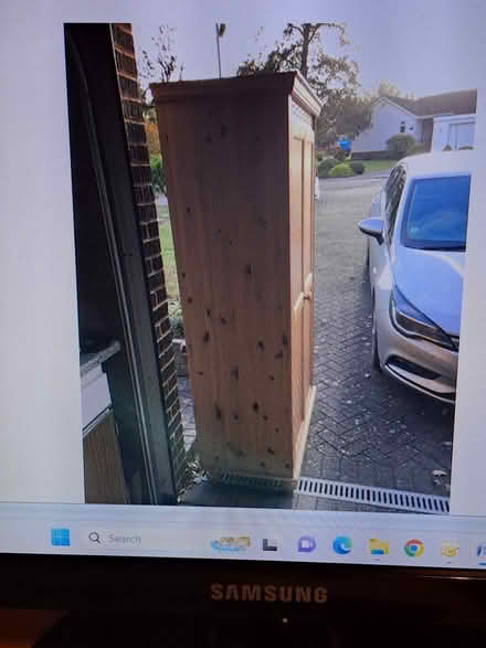 Photo of free Double pine wardrobe (West Hill, Ottery St Mary) #1