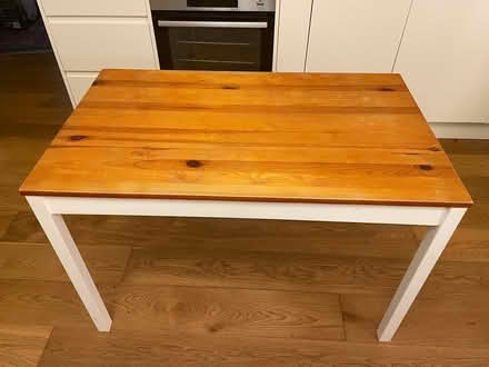 Photo of free Wooden dinner table and two chairs (South Hampstead, NW6) #2