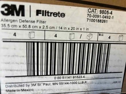 Photo of free New 3M furnace/AC filter (near De Anza College) #1