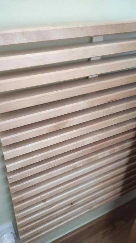 Photo of free solid birch wood headboard (Orchard Brae/Comely Bank EH4) #1