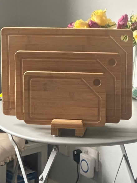 Photo of free Wooden chopping boards with stand (Havant PO9) #2