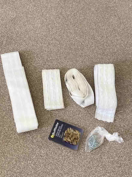 Photo of free Curtain headed tape and some hooks (Harbury CV33) #1