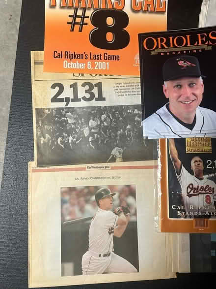 Photo of free Cal Ripken Orioles Memorabilia (Tanley Rd & New Hampshire Ave) #2