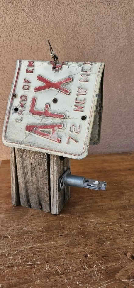Photo of free Birdhouse with NM license plate (Carlisle / Gibson) #2