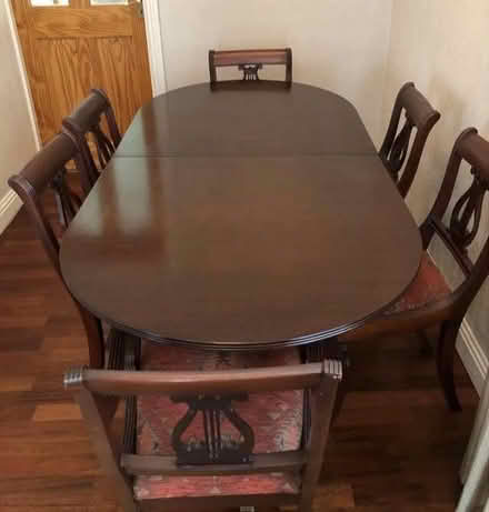 Photo of free Mahogany Dining Table & Chairs (North Side) #2