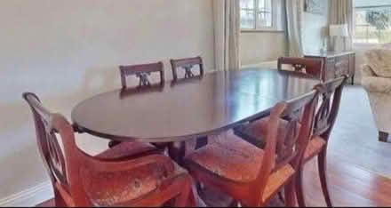 Photo of free Mahogany Dining Table & Chairs (North Side) #1