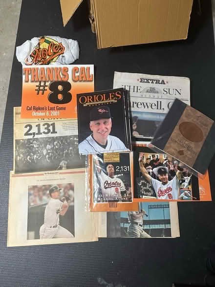Photo of free Cal Ripken Orioles Memorabilia (Tanley Rd & New Hampshire Ave) #3