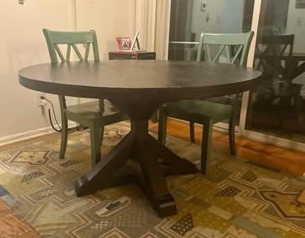 Photo of free Hard wood dining table and 4 chairs (Takoma Park, MD) #2