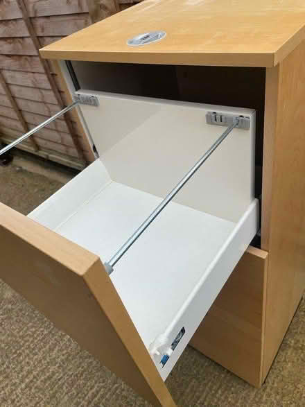 Photo of free Wooden pine effect filing cabinet (OX16 Cherwell heights) #3