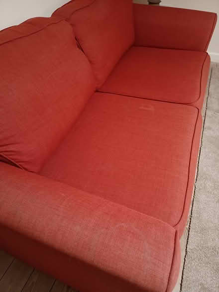 Photo of free Red fabric sofa (Loxley, S6) #1