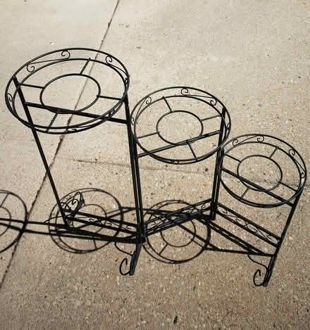 Photo of free Metal plant stand (Near Meacham & Schaumburg rds) #1