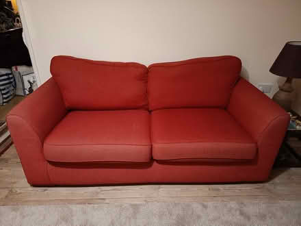Photo of free Red fabric sofa (Loxley, S6) #3