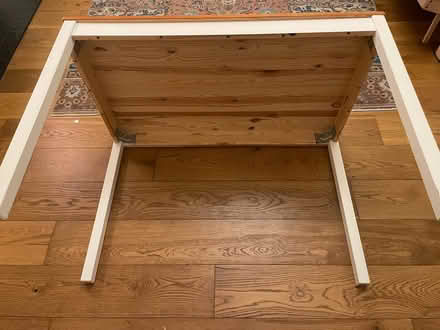 Photo of free Wooden dinner table and two chairs (South Hampstead, NW6) #3