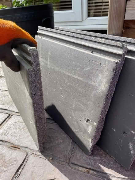 Photo of free Three grey roof tiles (Brickhill, Bedford) #3