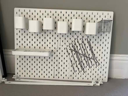 Photo of free 2x IKEA SKADIS peg boards with lots of accessories (Shepherds Bush W14) #1