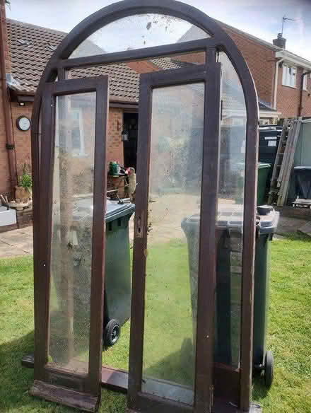 Photo of free wood and glass door set (Folksworth, Peterborough) #3