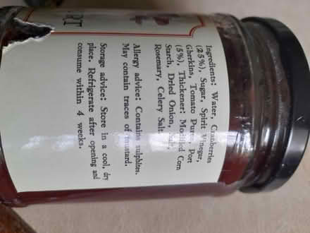 Photo of free Unopened Cranberry chutney (Upper oldfield park) #4